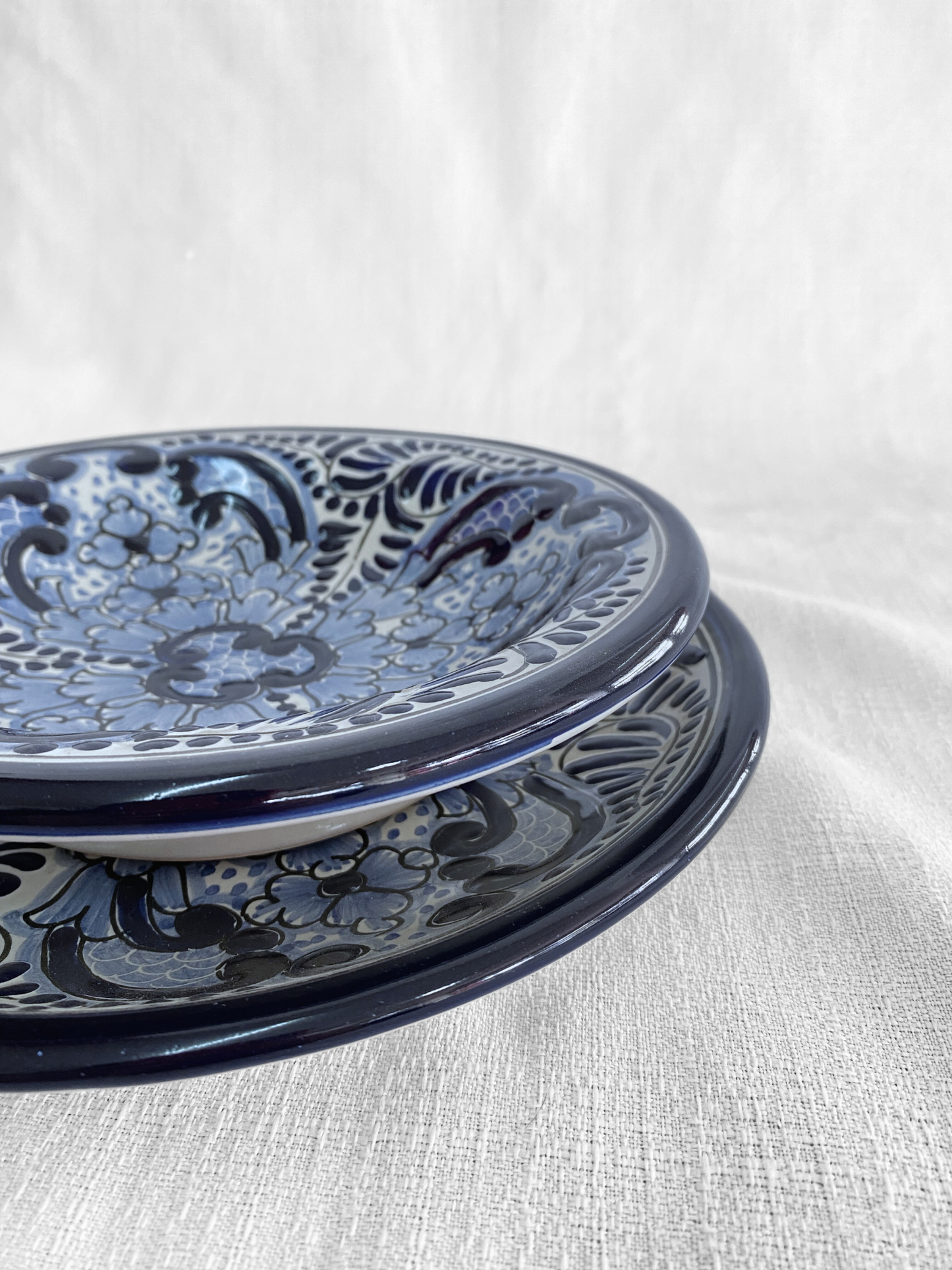 Vajilla Trébol Azul set 2 piezas