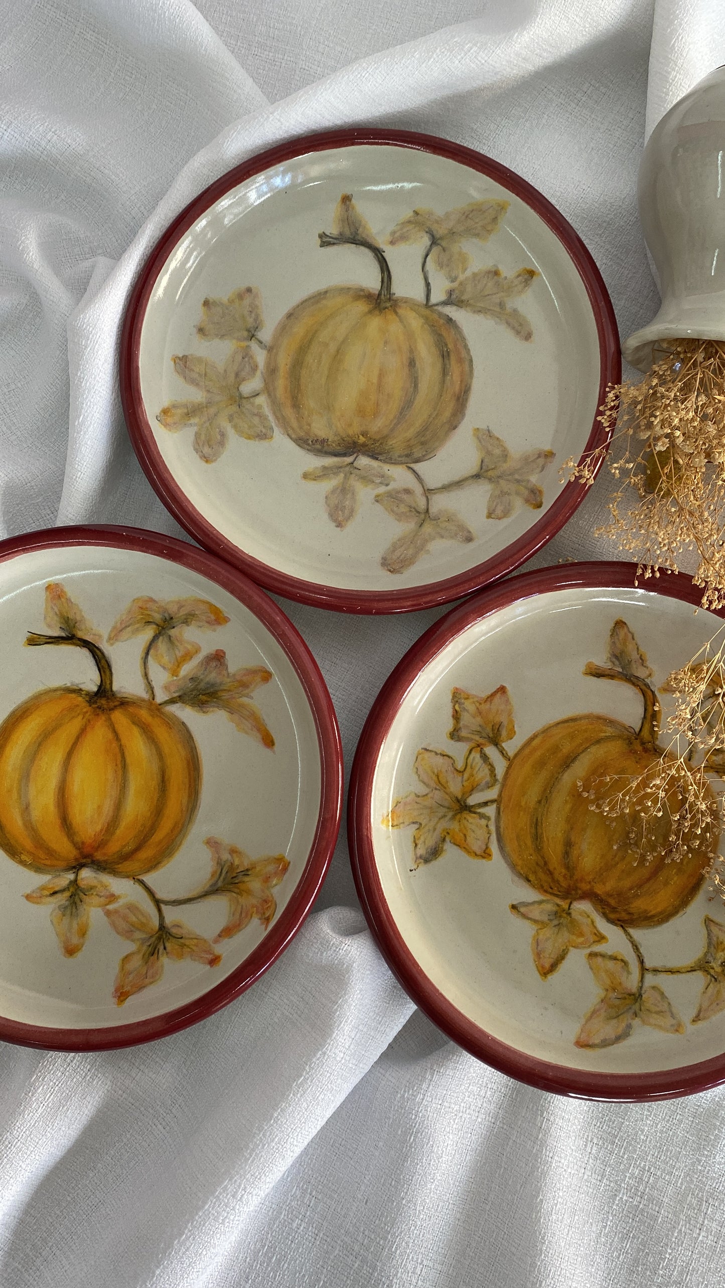 Plato de Talavera Calabaza de Otoño