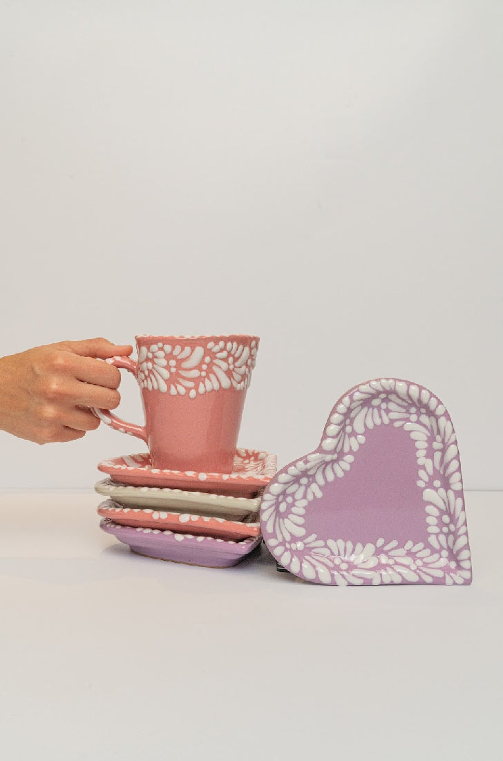 Set de Taza con Plato: Latidos de Talavera