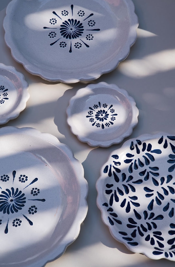 Plato de Talavera: Nube Azul