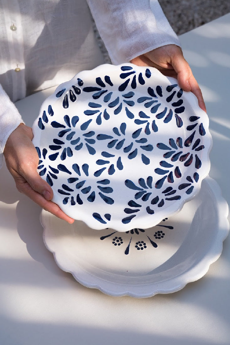 Plato de Talavera: Nube Azul
