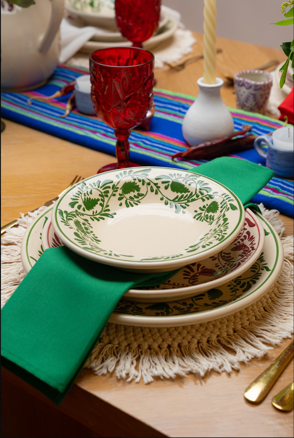 Platos de talavera: Tierra Mia