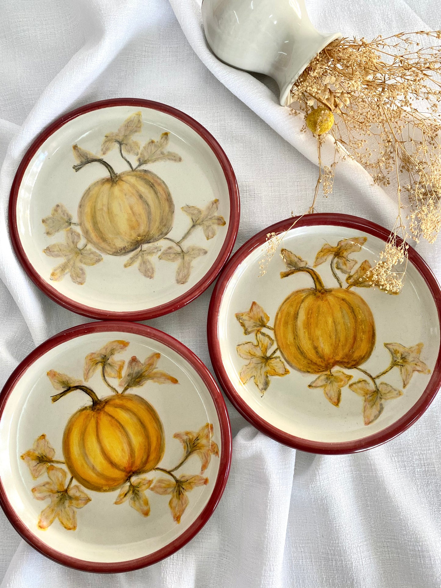 Plato de Talavera Calabaza de Otoño