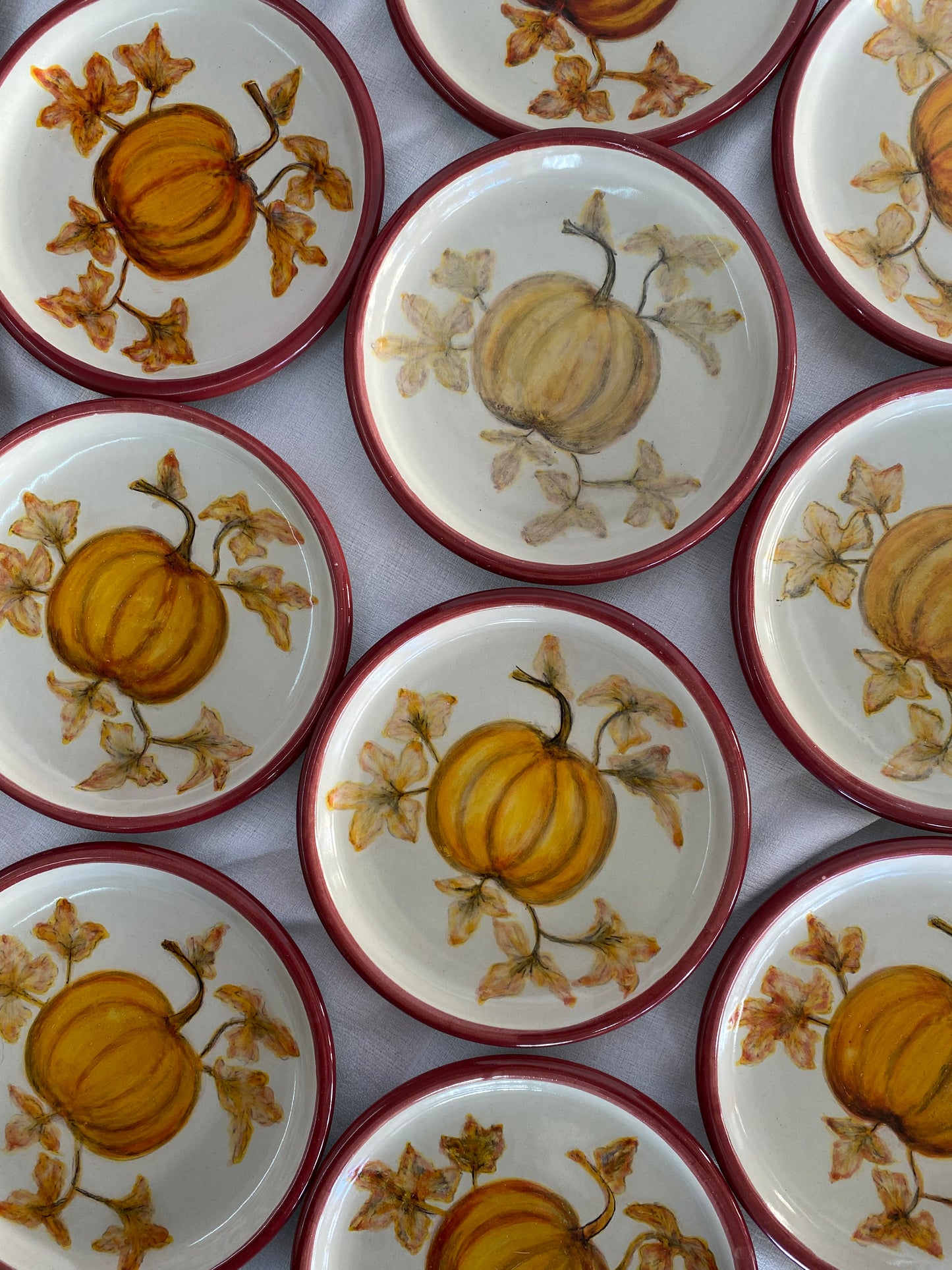 Plato de Talavera Calabaza de Otoño