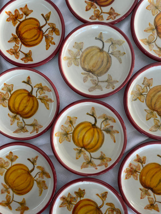 Plato de Talavera Calabaza de Otoño