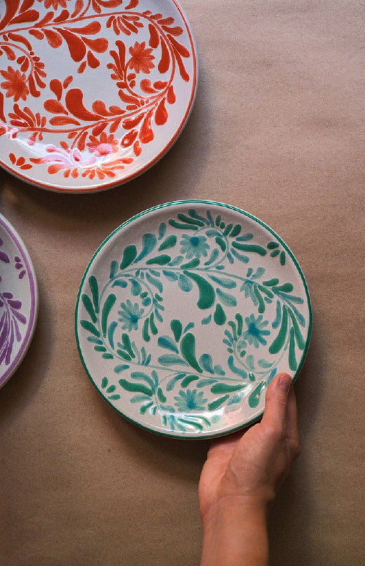 Platos de Talavera: Guirnalda Poblana