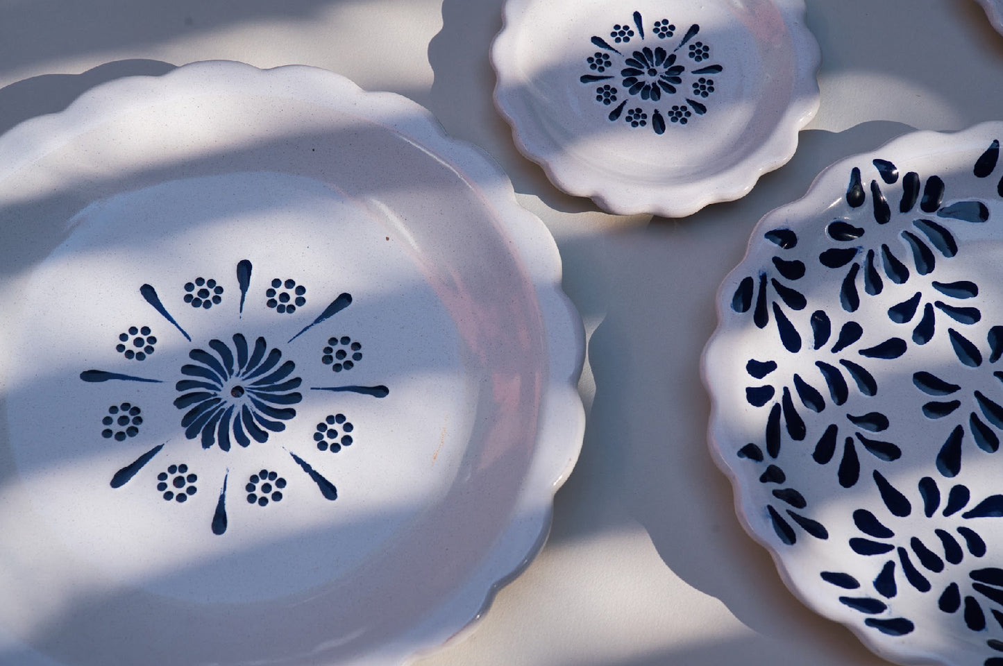 Plato de Talavera: Nube Azul