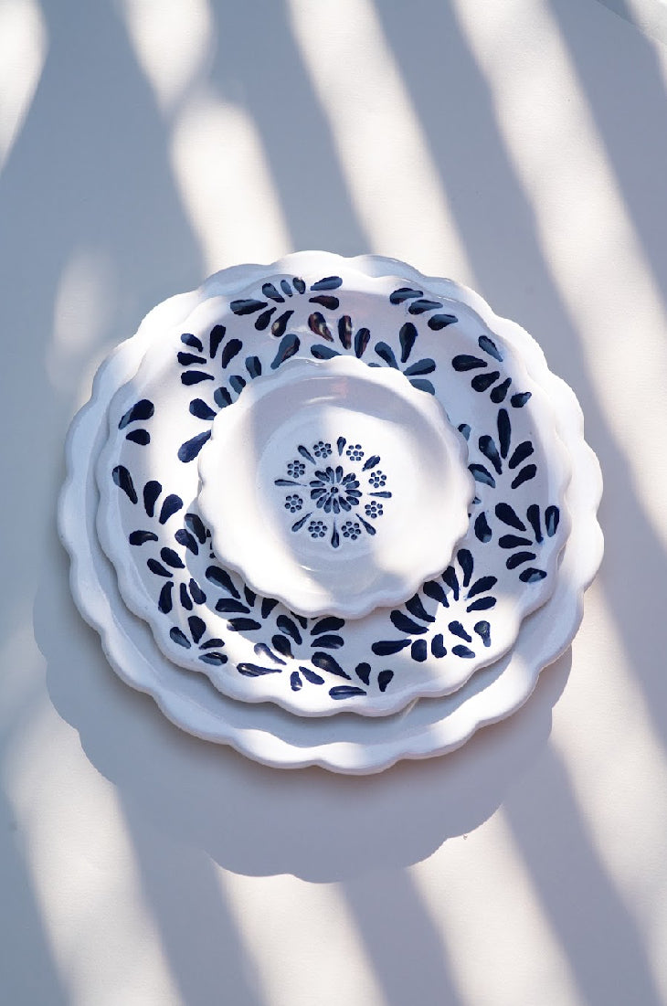 Plato de Talavera: Nube Azul