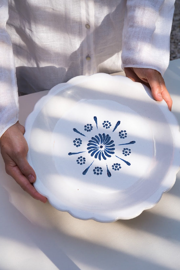 Plato de Talavera: Nube Azul
