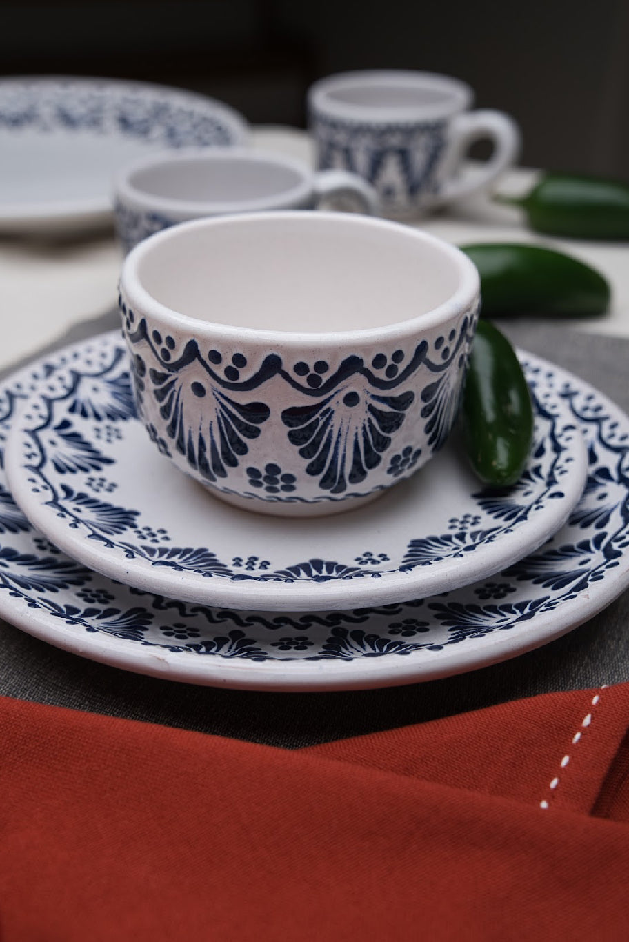 Platos de Talavera Alba