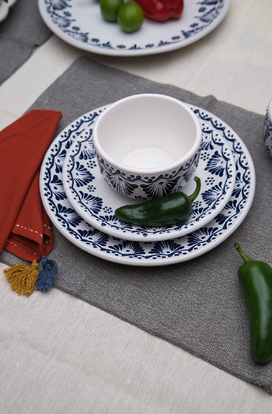 Platos de Talavera Alba