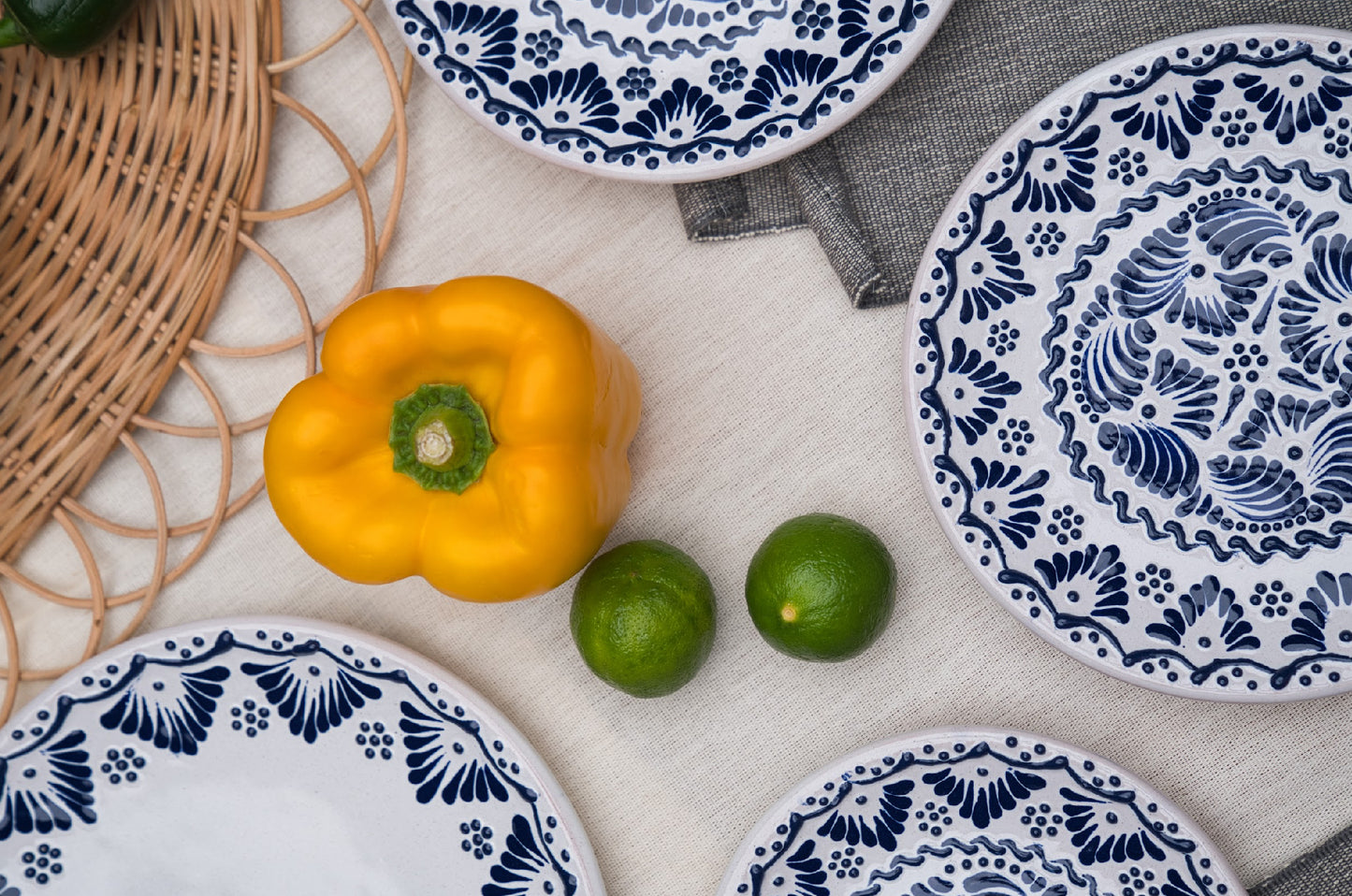 Platos de Talavera Alba